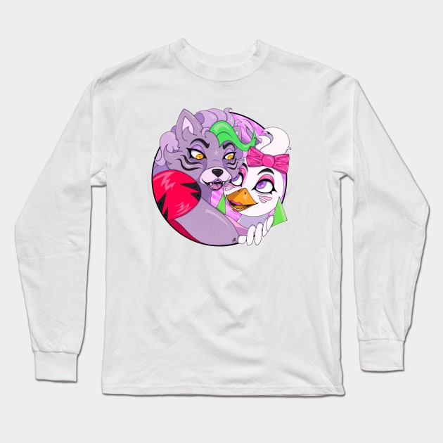 Roxy & Chica - Security Breach Long Sleeve T-Shirt by Graphic-Eve